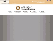 Tablet Screenshot of gebr-heinzelmann.com